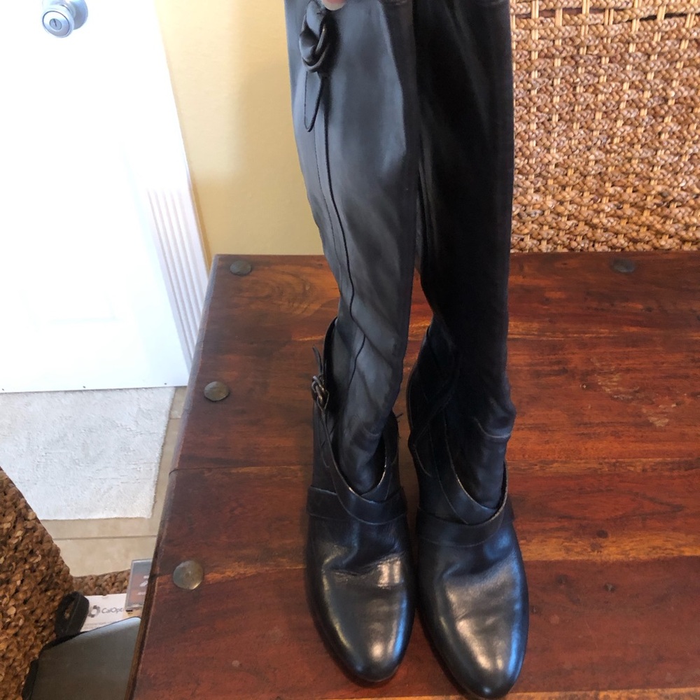 Cole Haan X Nike Black Courtney Air Tall Boots. Size 10 B - Picture 7 of 13